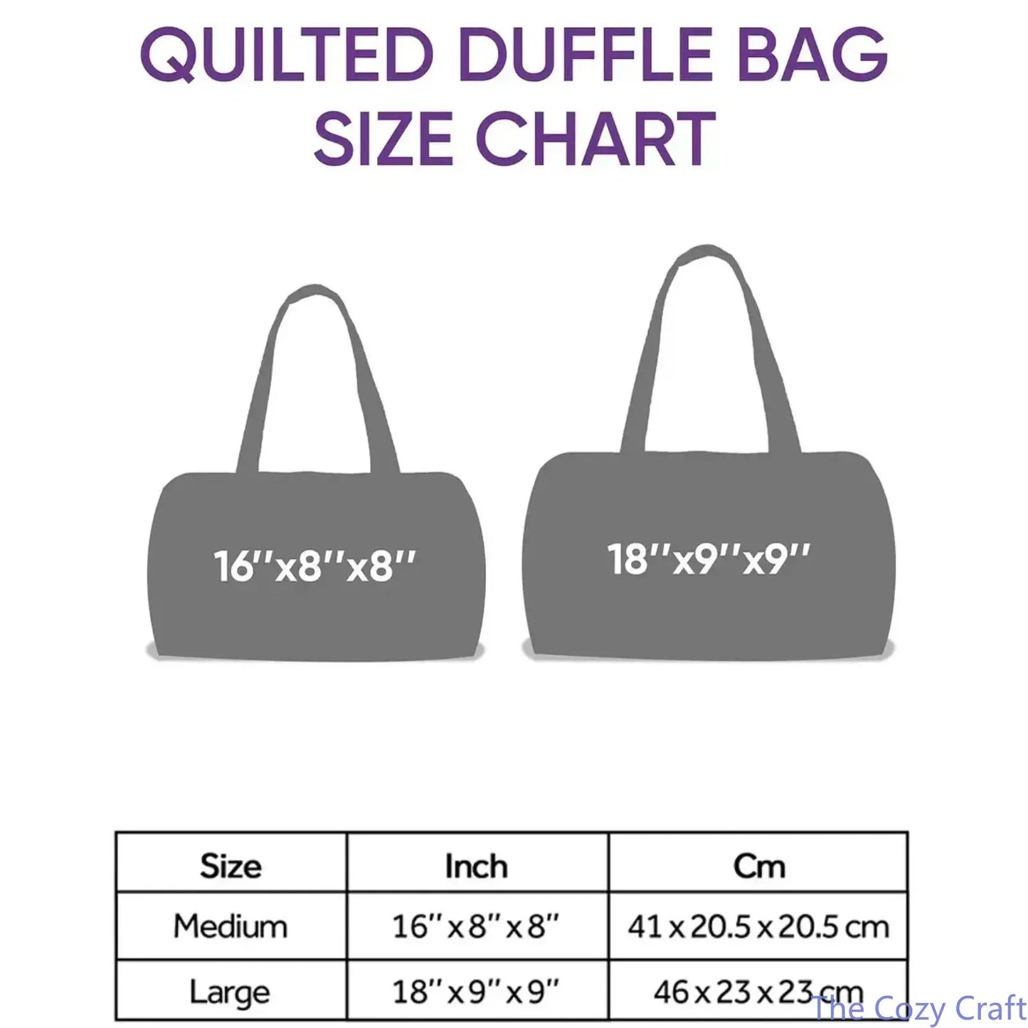 Boho Hippie Van Quilted Duffel Bag for Women, Purple Mountain Mushroom Weekender Travel Bag, Large Capacity Overnight Carry on Tote for Camping, Road Trips, Gym, Vacation & Weekend Getaways
