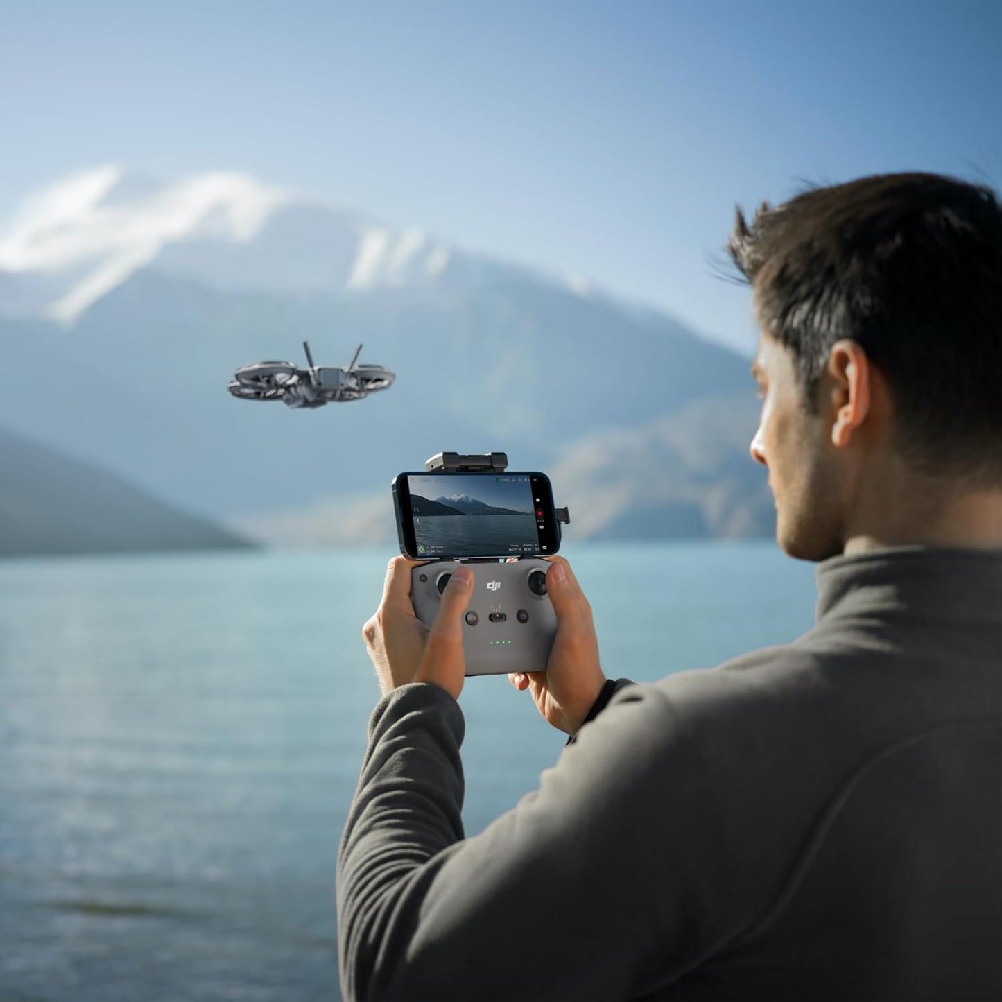 Neo 2 Fly More Combo with RC-N3 Remote Controller, Stable Transmission with Digital Transceiver, 4K Drone for Beginners, 3 Batteries