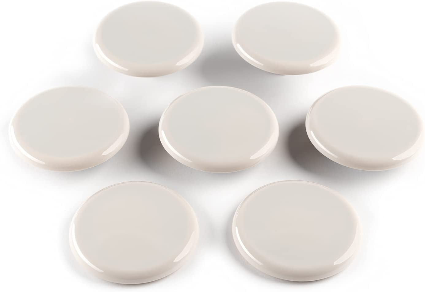 3 1/2" round Reusable Furniture Sliders for Carpet - Effortless Moving and Surface Protection, Beige (8 Pack)
