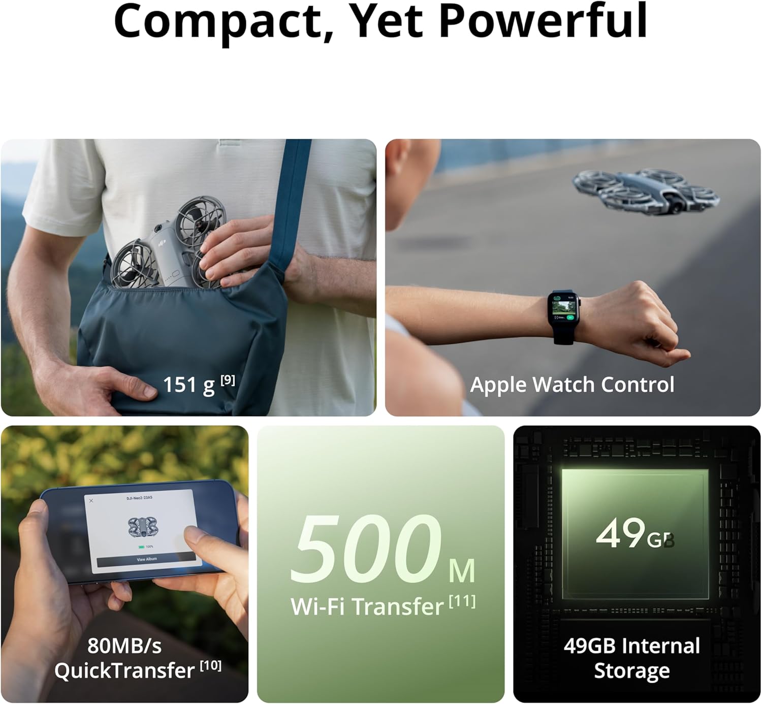 Neo 2 Fly More Combo with RC-N3 Remote Controller, Stable Transmission with Digital Transceiver, 4K Drone for Beginners, 3 Batteries