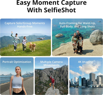 Neo 2 Fly More Combo with RC-N3 Remote Controller, Stable Transmission with Digital Transceiver, 4K Drone for Beginners, 3 Batteries